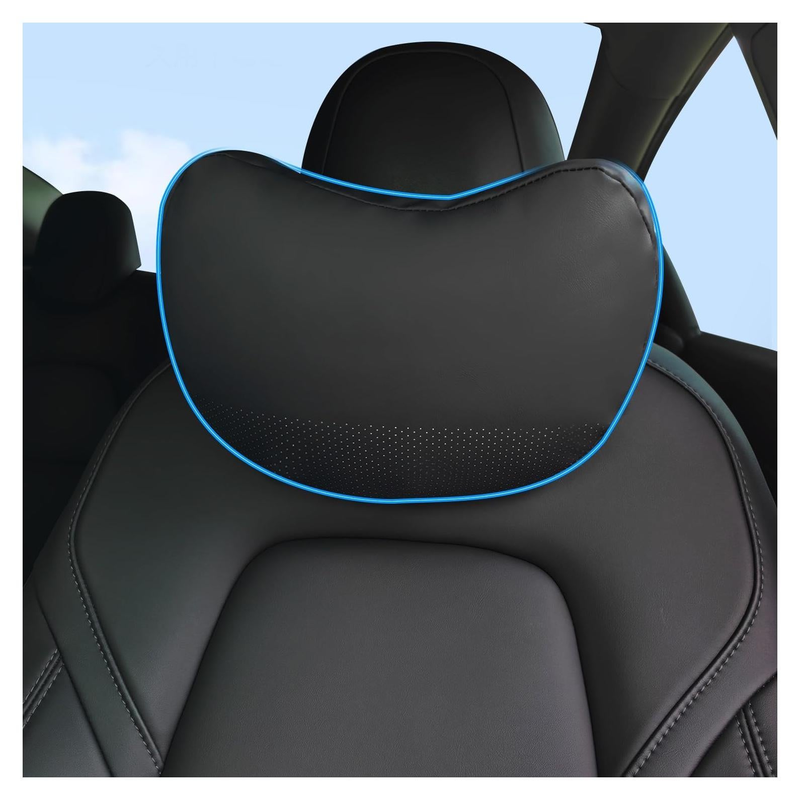 Cojín de Cuello TOPABYTE para Reposacabezas de Coche Negro