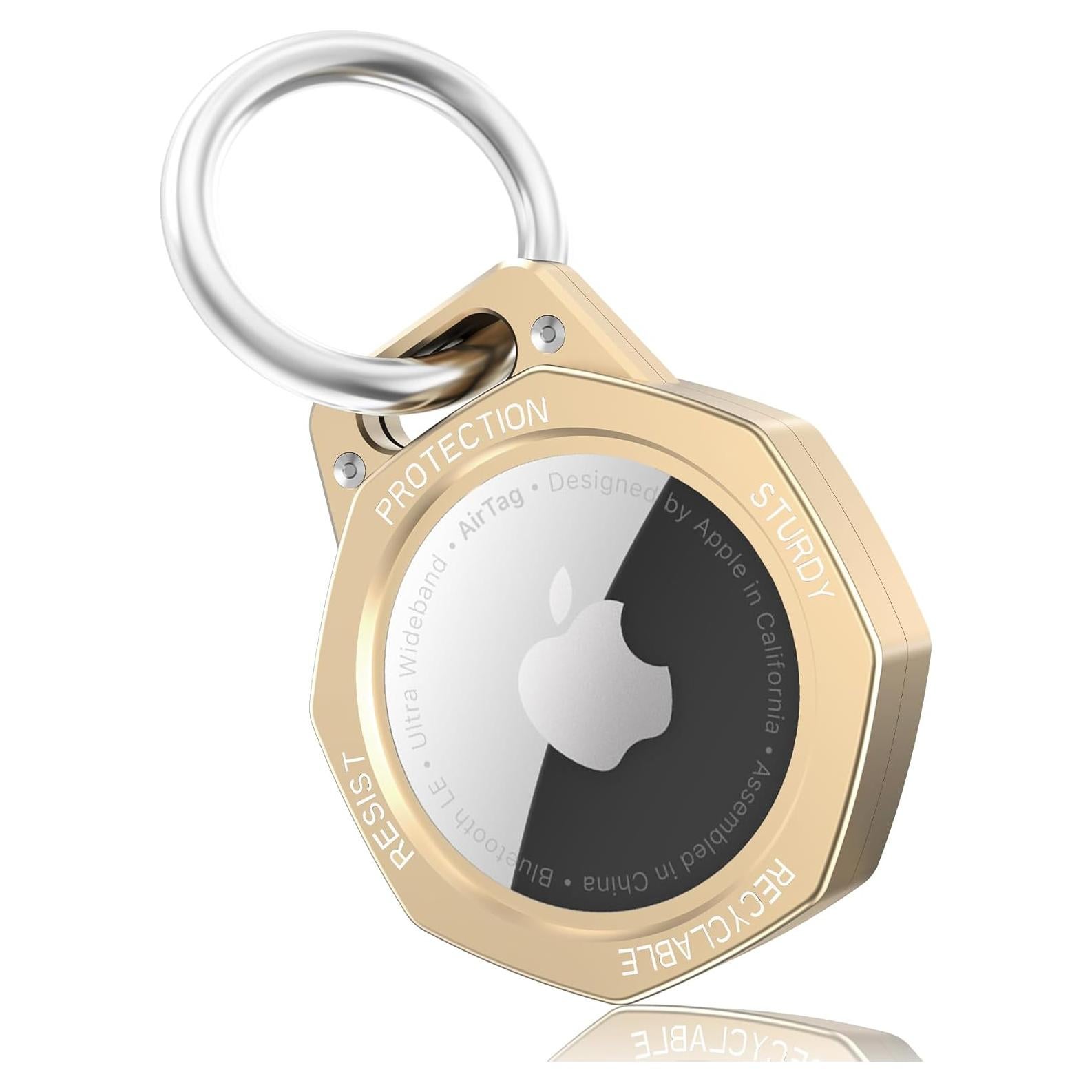 Funda para AirTag Tieuwant Oro - Aluminio Ligero y Resistente