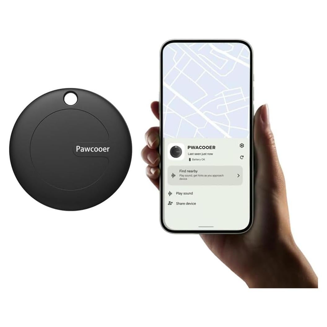 Rastreador Bluetooth Vanyuei SmartTag Negro - Localiza Llaves y Más