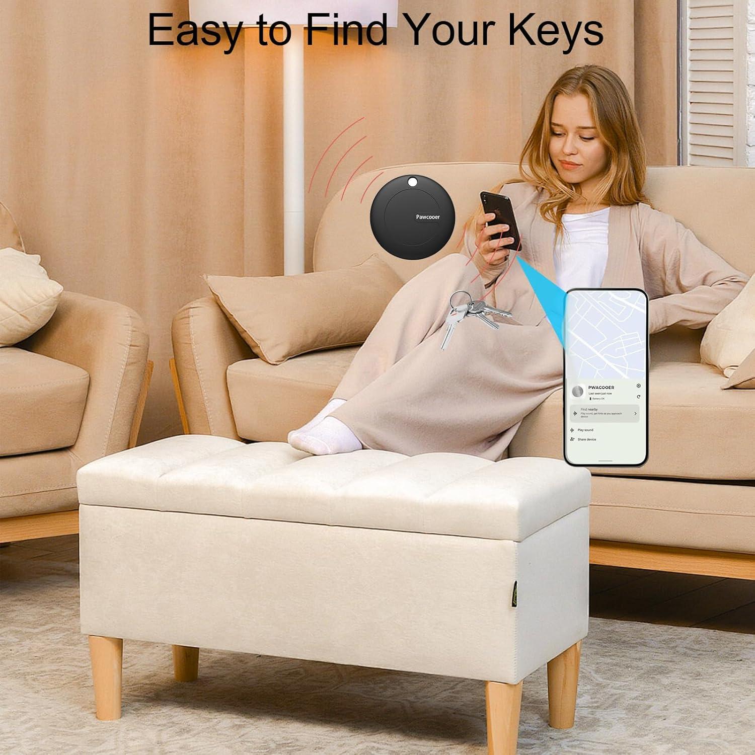 Rastreador Bluetooth Vanyuei SmartTag Negro - Localiza Llaves y Más