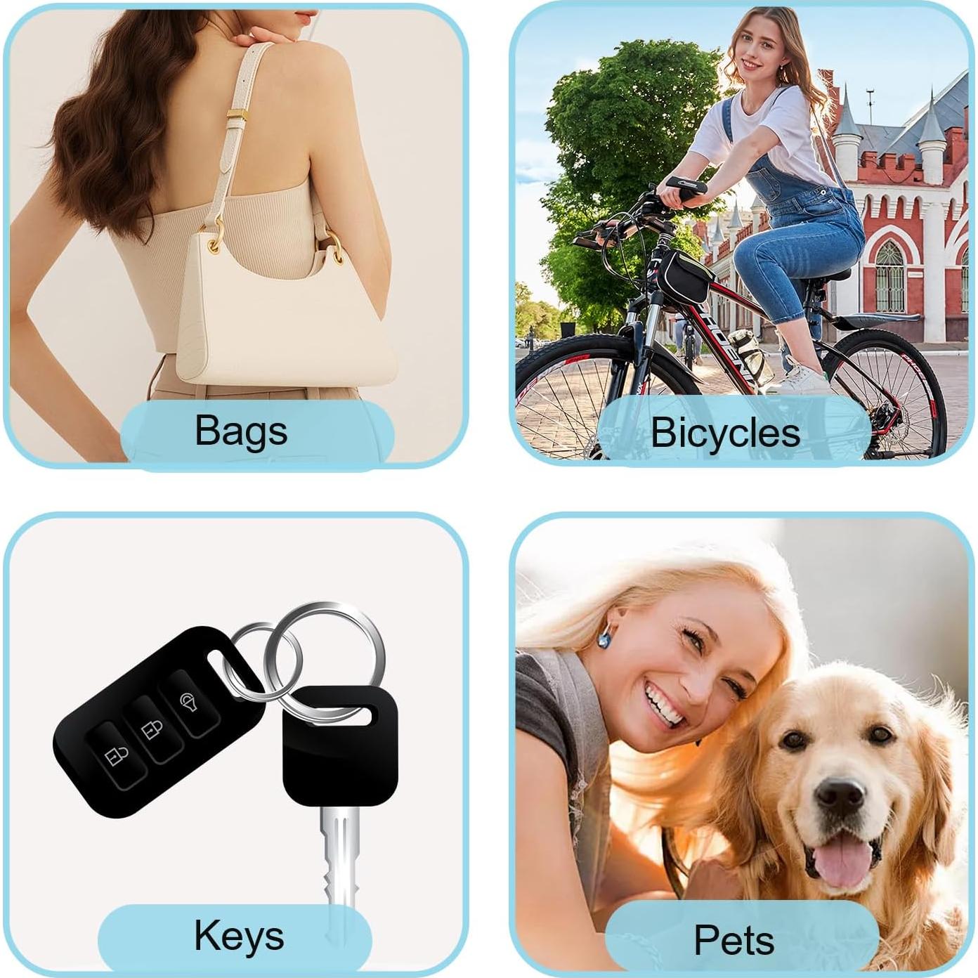 Rastreador Bluetooth Vanyuei SmartTag Negro - Localiza Llaves y Más