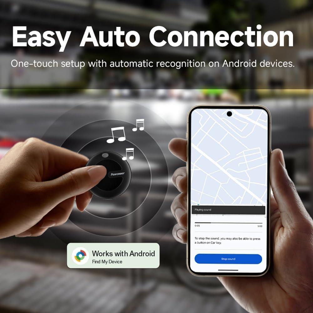 Rastreador Bluetooth Vanyuei SmartTag Negro - Localiza Llaves y Más