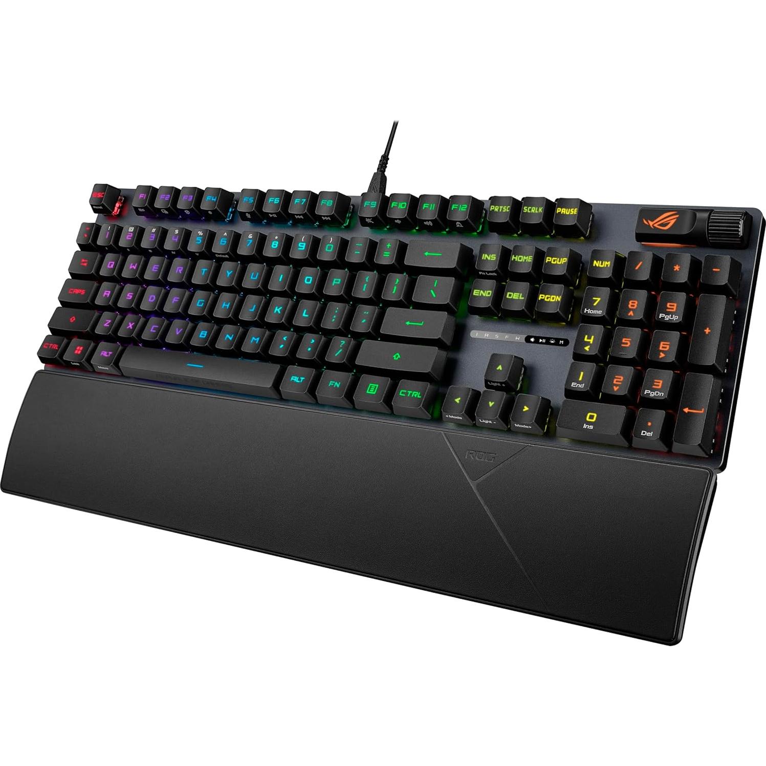 Teclado Gaming ASUS ROG Strix Scope II RX Red, PBT, IP57