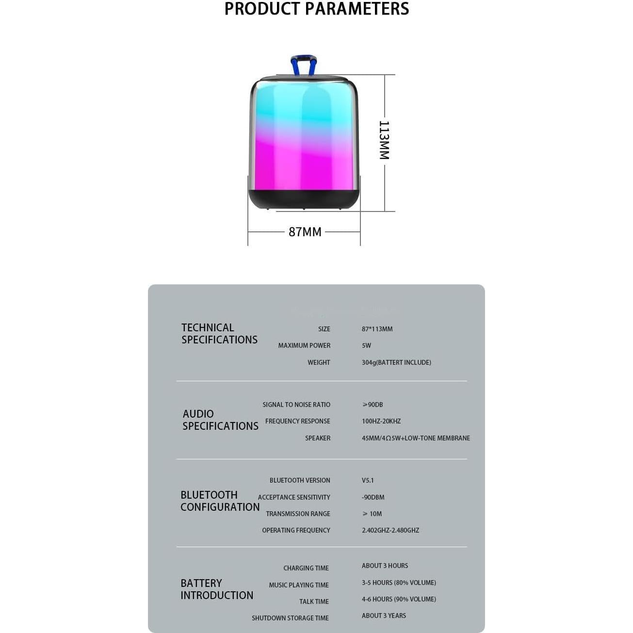 Altavoz TWS Sparrownet Aura-Sync RGB 5.1 Bluetooth