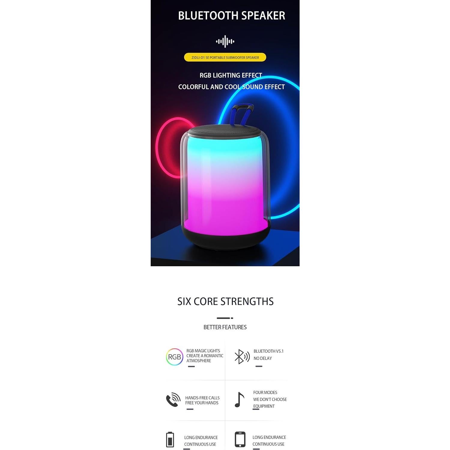 Altavoz TWS Sparrownet Aura-Sync RGB 5.1 Bluetooth