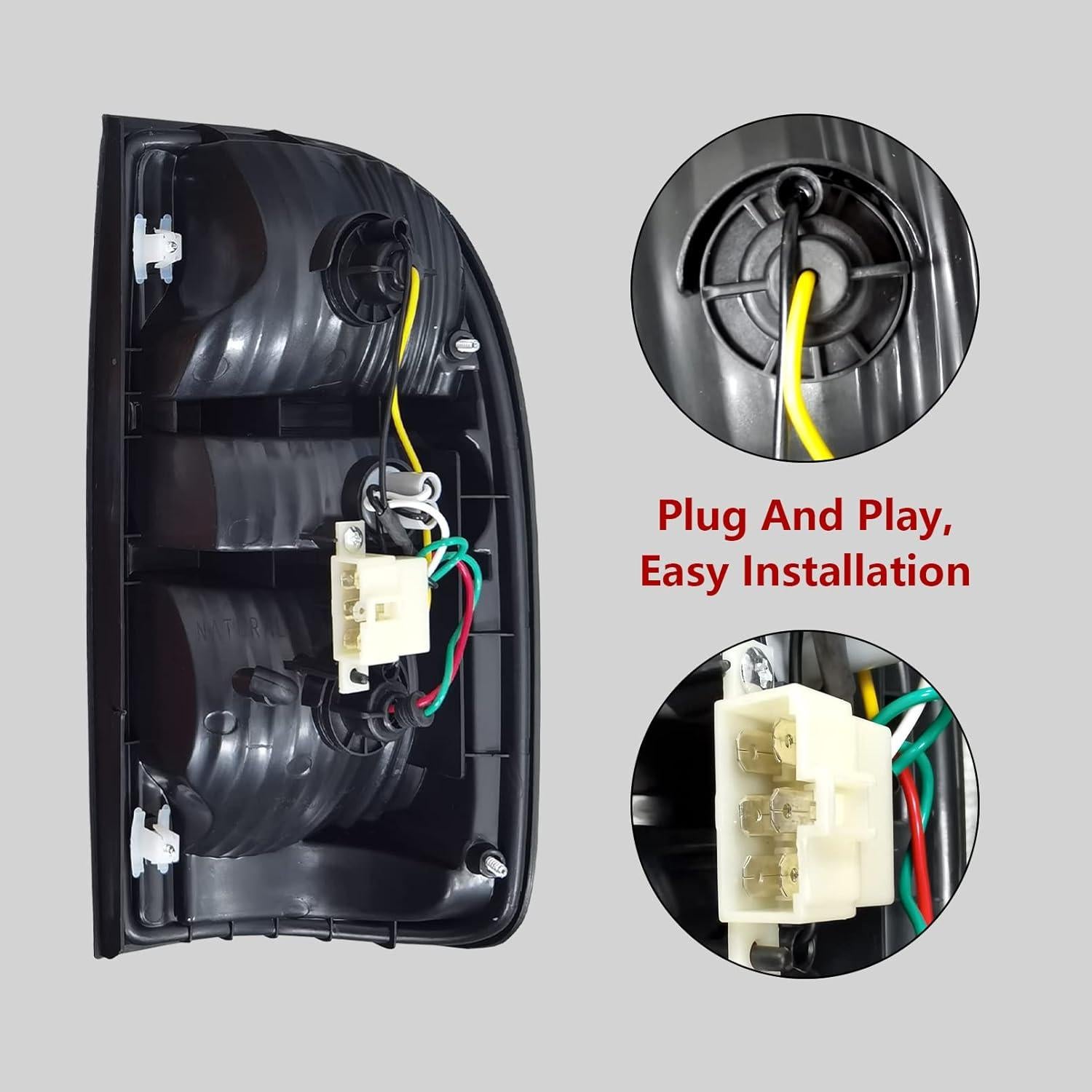 Luz Trasera Izquierda Rongxu para Toyota Tacoma 2001-2004