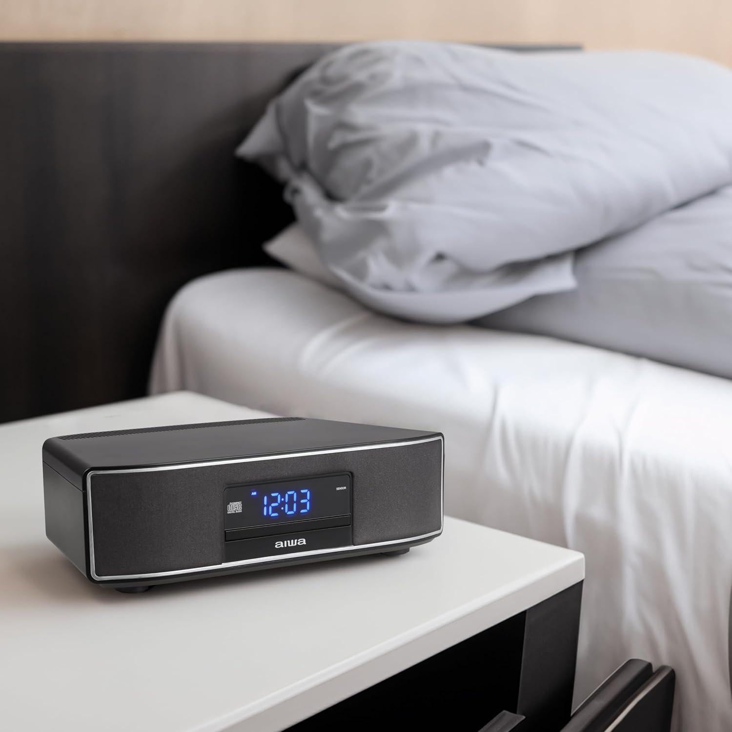 Altavoz AIWA Exos-5 30W RMS Bluetooth CD Radio FM Negro