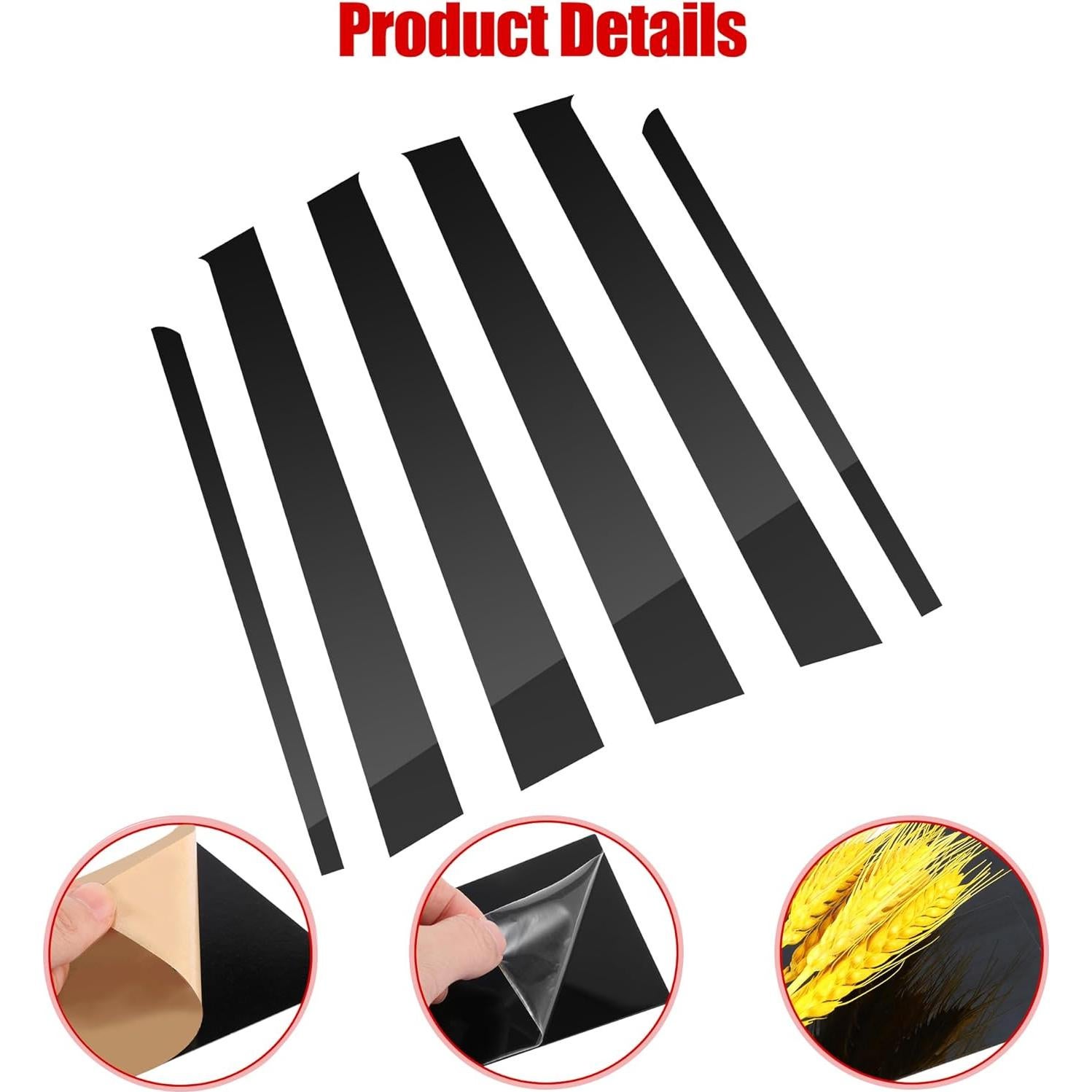 BASIKER Molduras Antideslizantes para Honda CR-V 2002-2006