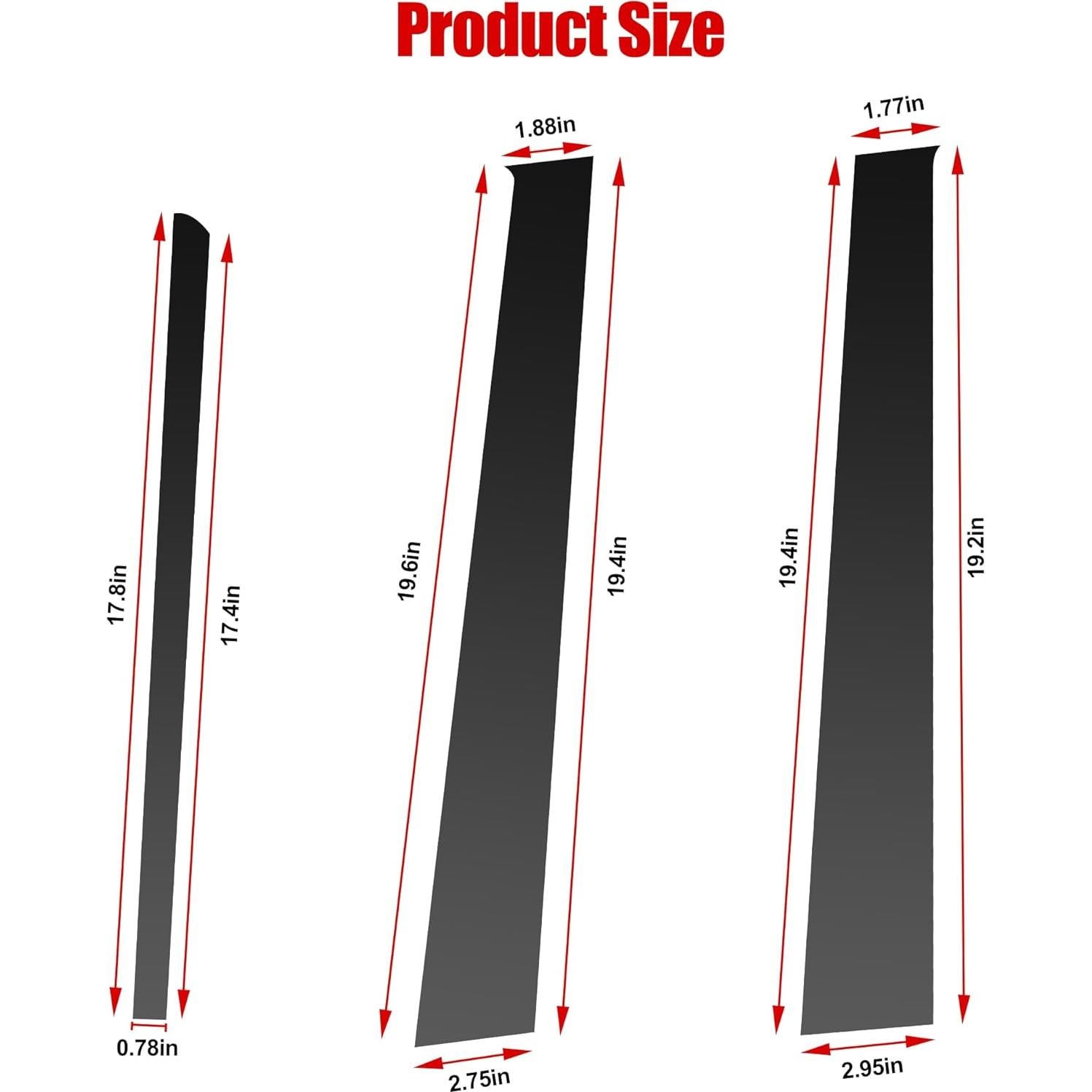 BASIKER Molduras Antideslizantes para Honda CR-V 2002-2006
