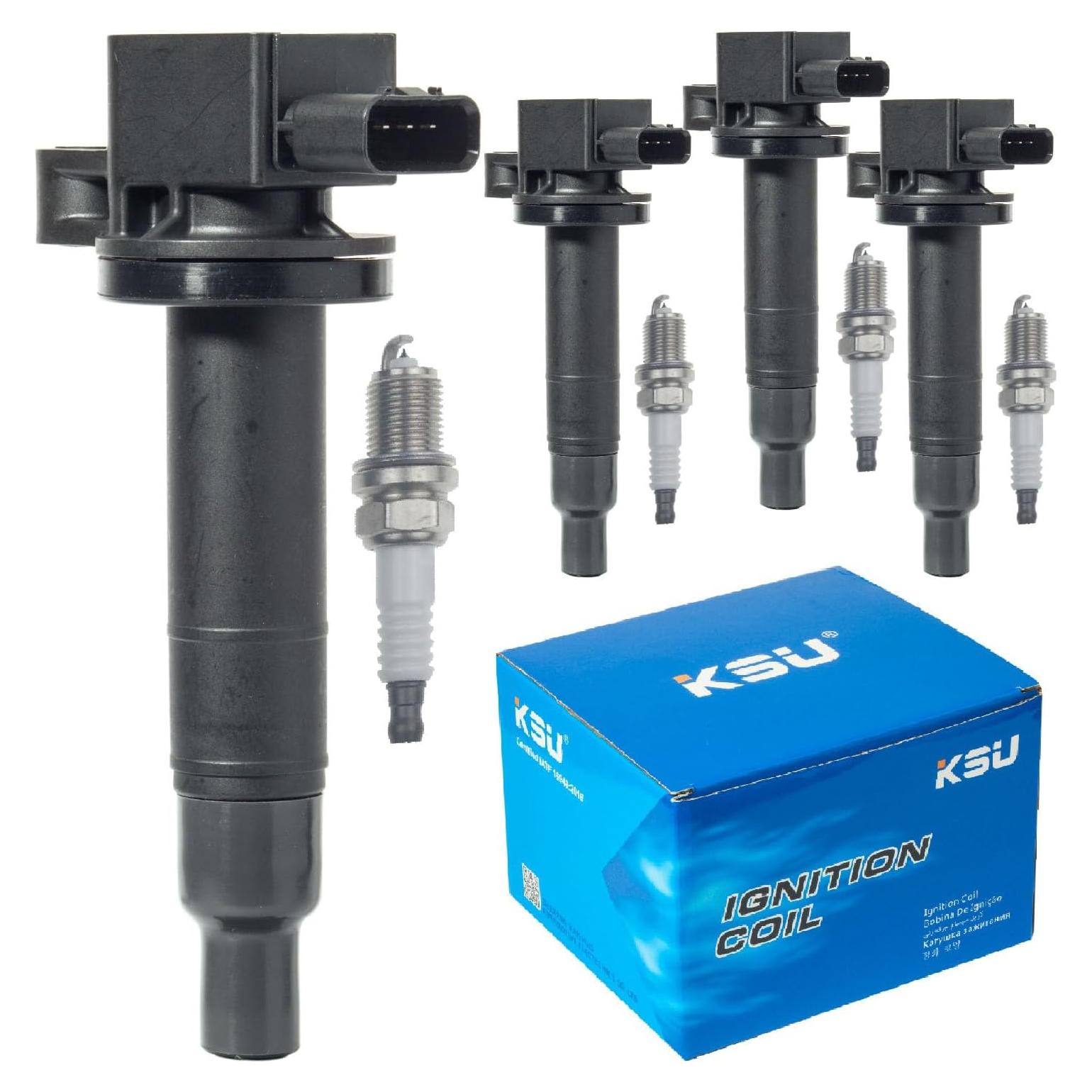 Bobina de Encendido con Bujía KSU para Toyota Yaris 1.3L 1.5L 2004-2018