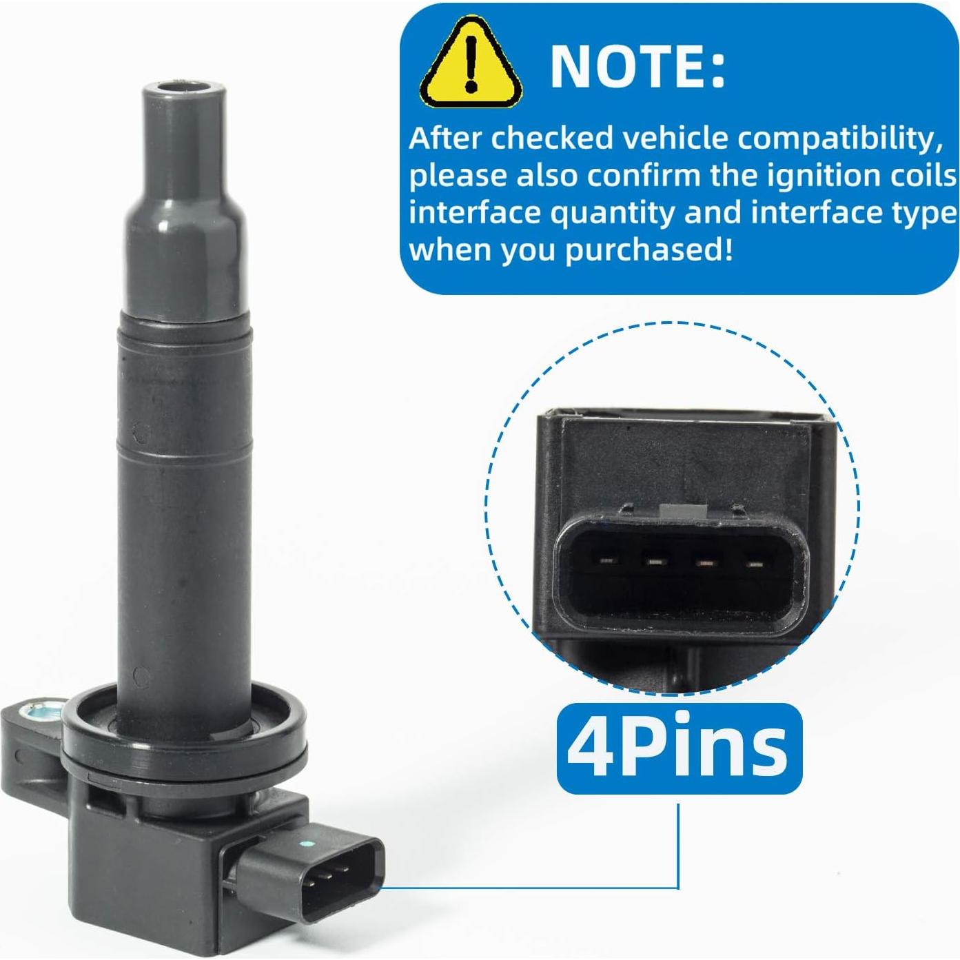 Bobina de Encendido con Bujía KSU para Toyota Yaris 1.3L 1.5L 2004-2018