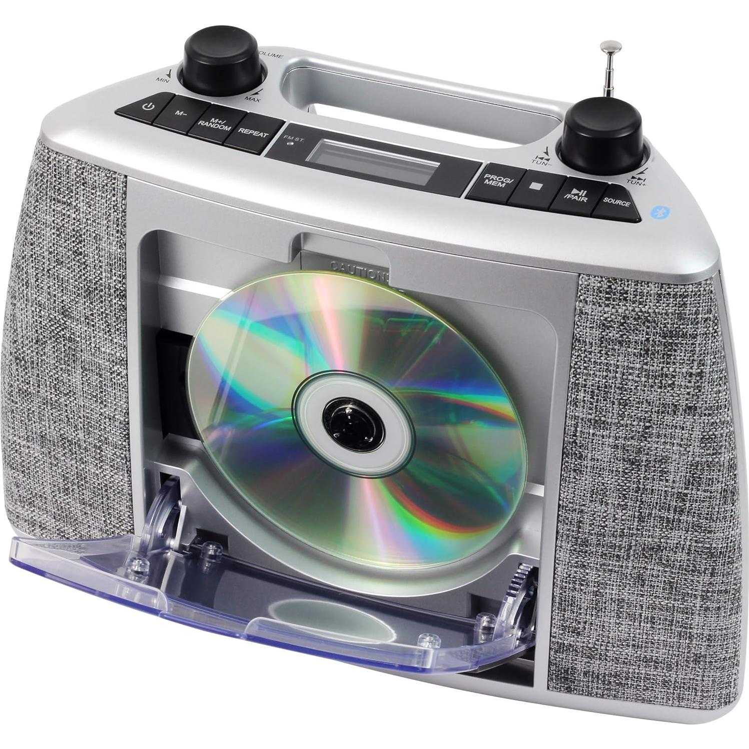 Reproductor de CD Jensen CD-565 Bluetooth Portátil 1.44kg