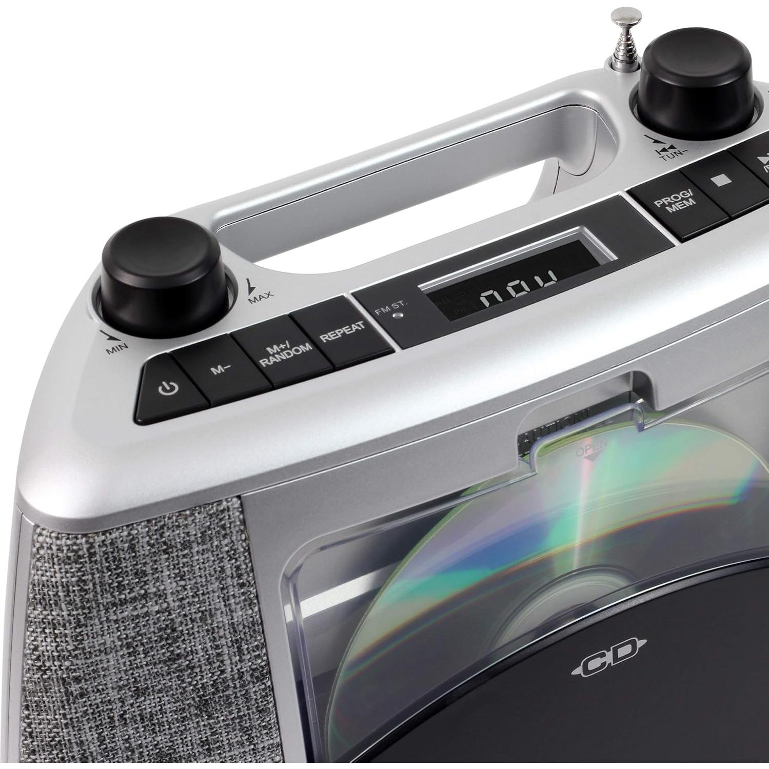 Reproductor de CD Jensen CD-565 Bluetooth Portátil 1.44kg