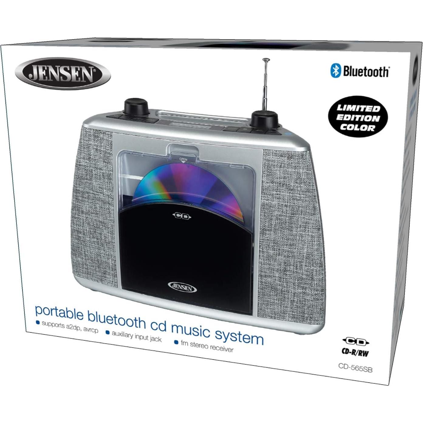 Reproductor de CD Jensen CD-565 Bluetooth Portátil 1.44kg