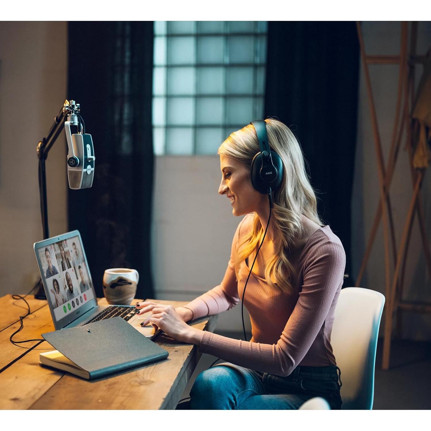 Micrófono USB C AKG Lyra Ultra-HD para PC y Mac - Azul y Plata