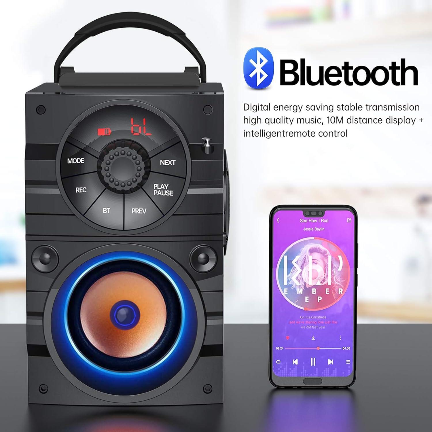 Altavoz Bluetooth Portátil Aesackir B9-3 con Subwoofer 11W