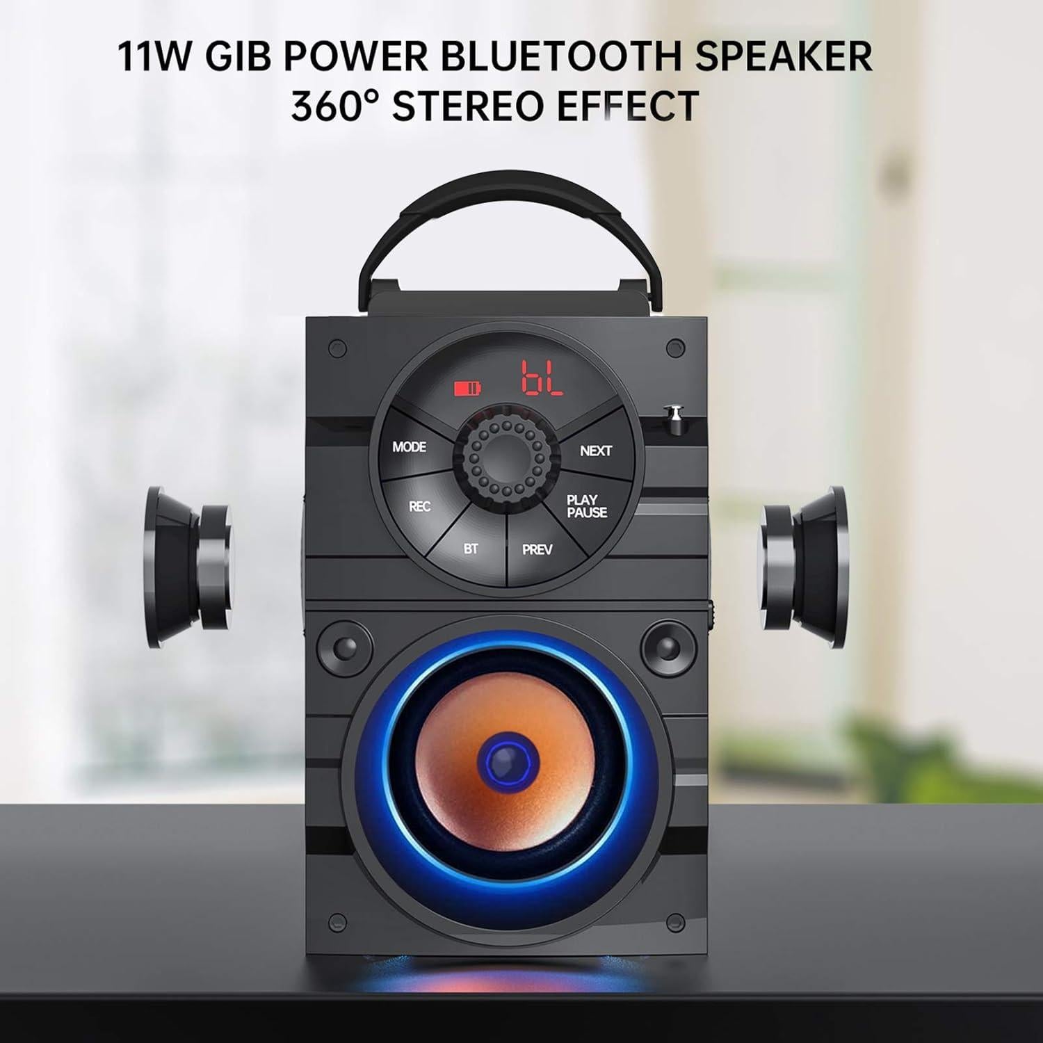Altavoz Bluetooth Portátil Aesackir B9-3 con Subwoofer 11W