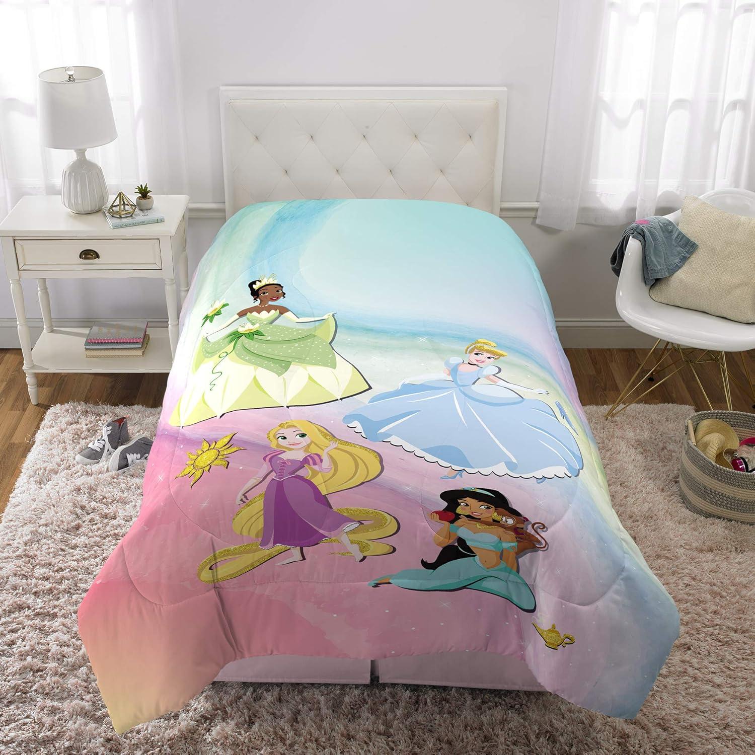 Edredón Reversible Microfibra Disney Princess Franco 218x183cm