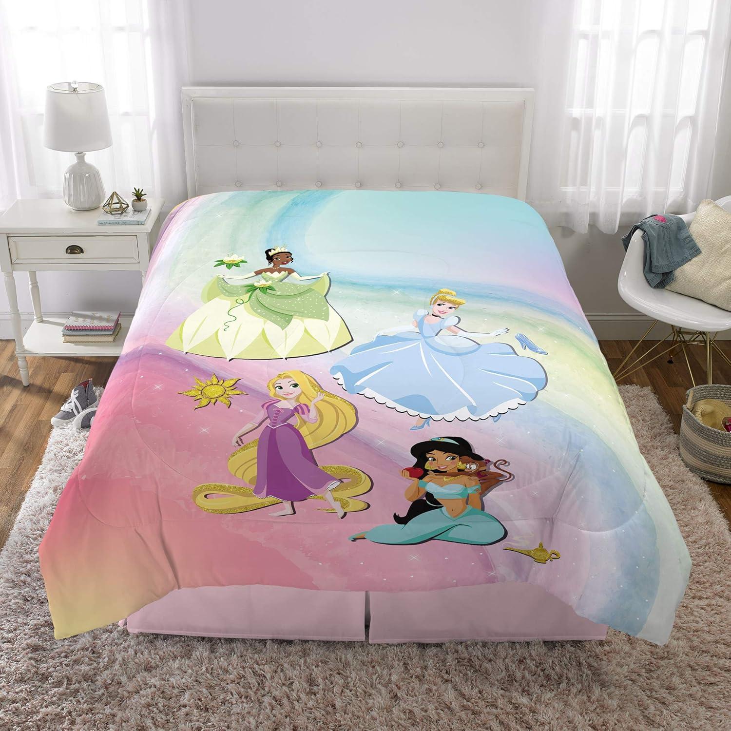Edredón Reversible Microfibra Disney Princess Franco 218x183cm