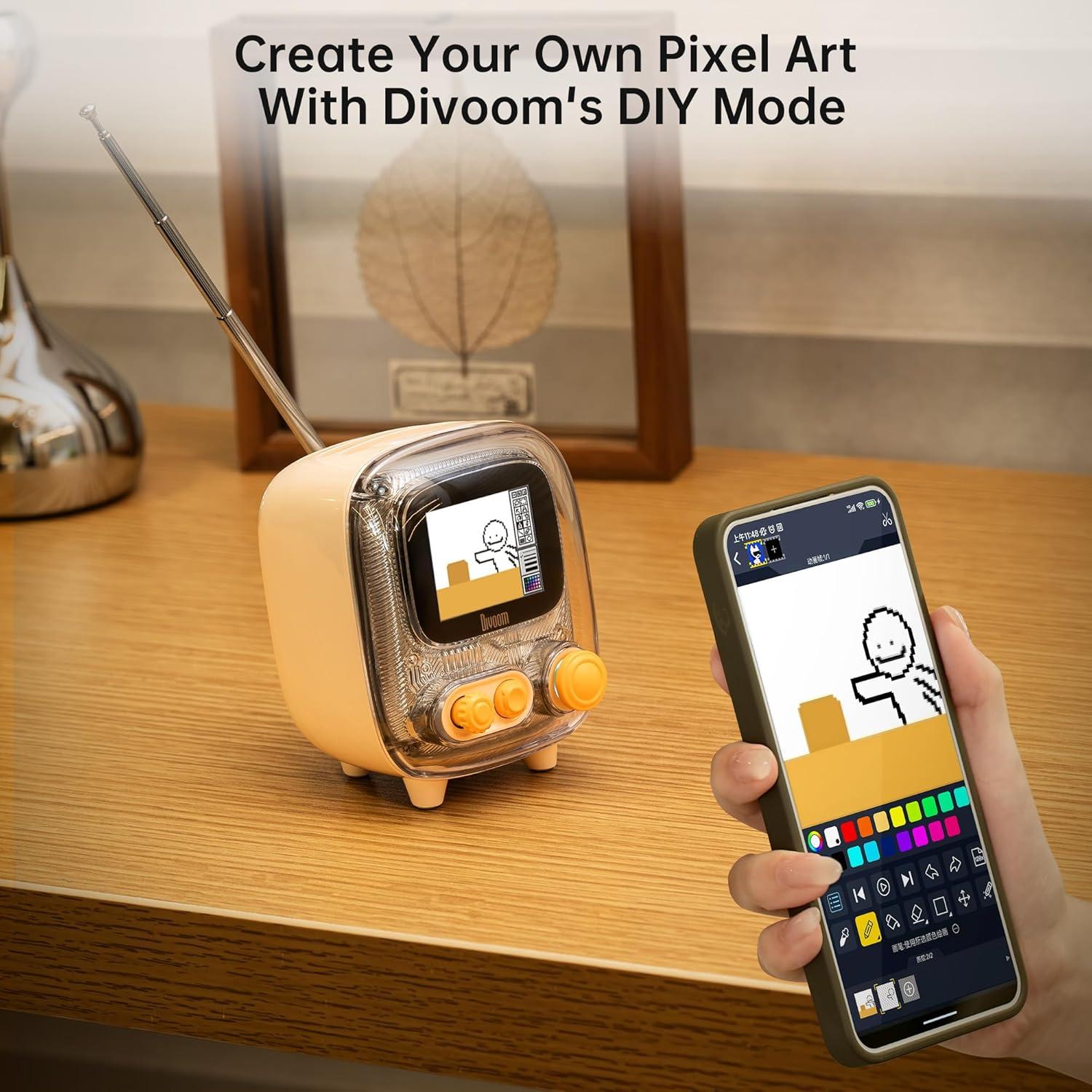 Divoom Tiivoo-2 Altavoz Bluetooth Retro con Radio FM