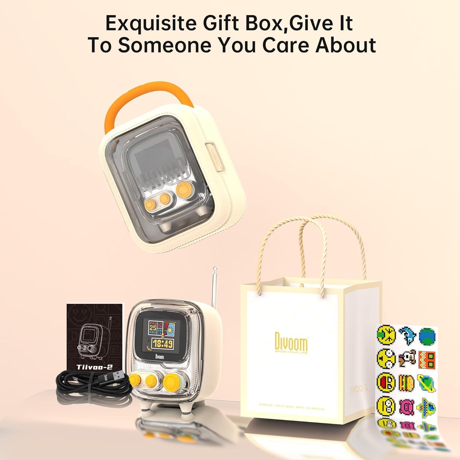 Divoom Tiivoo-2 Altavoz Bluetooth Retro con Radio FM