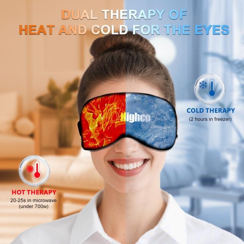 Gorro Alivio Migraña y Máscara Fría Gel Highco - Negro