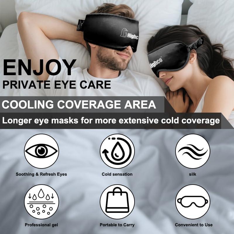 Gorro Alivio Migraña y Máscara Fría Gel Highco - Negro