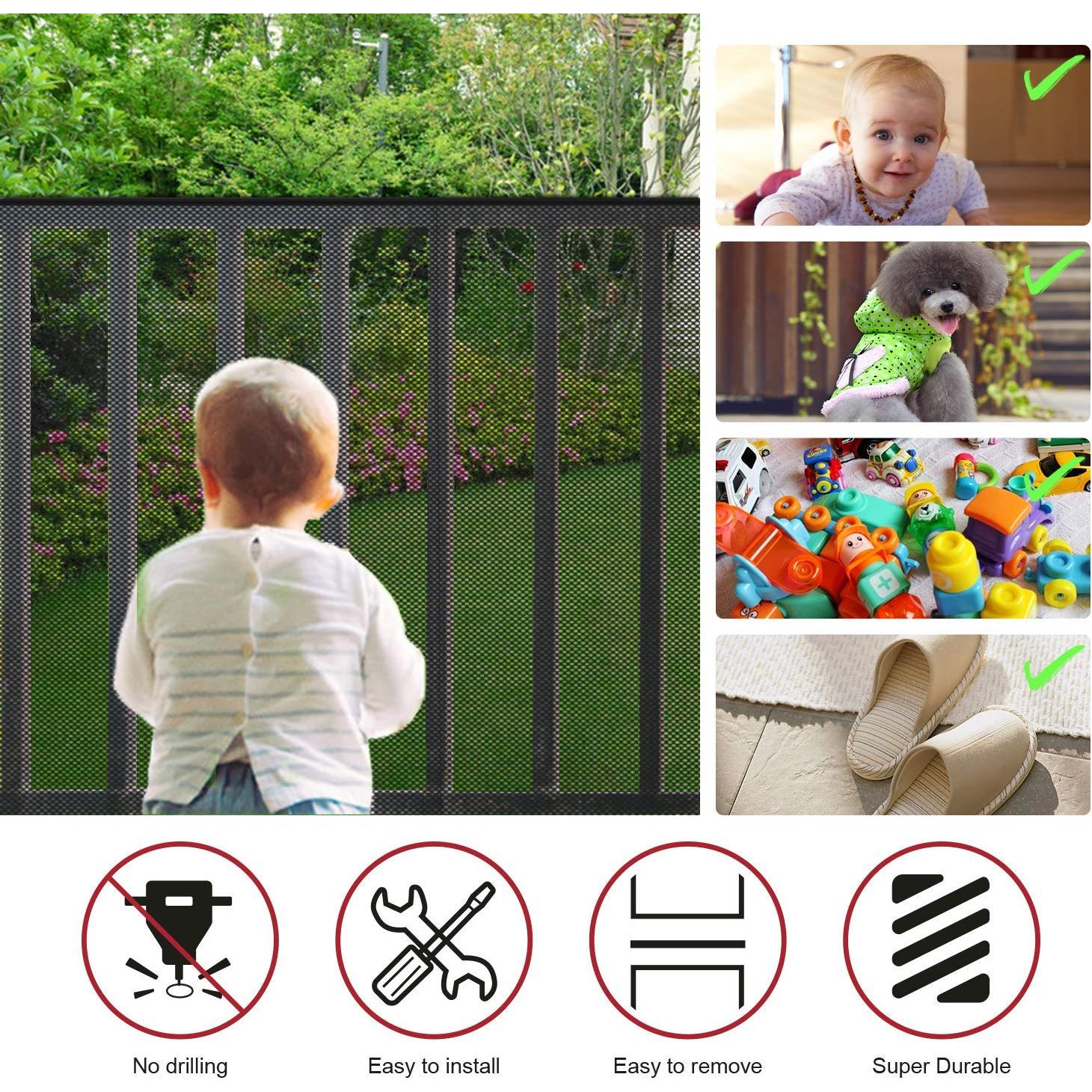 Red de Seguridad para Niños Aixingyun 3.05m x 0.76m Negra