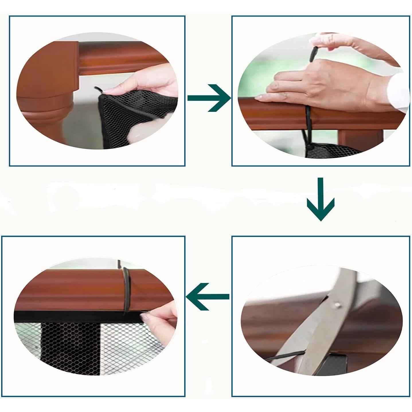 Red de Seguridad para Niños Aixingyun 3.05m x 0.76m Negra