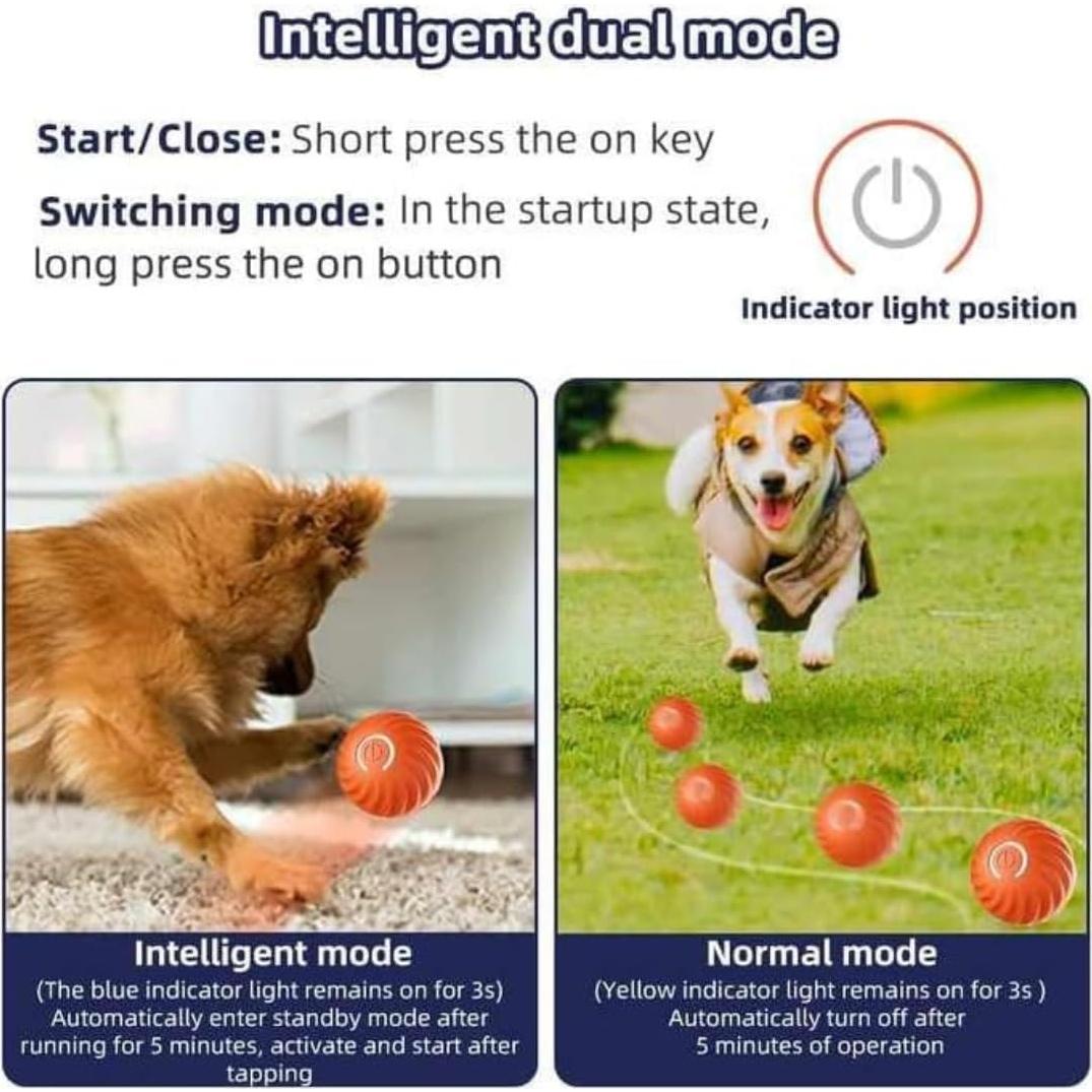 Bola Interactiva para Perros Algani 5.6 cm Azul Juguete Eléctrico