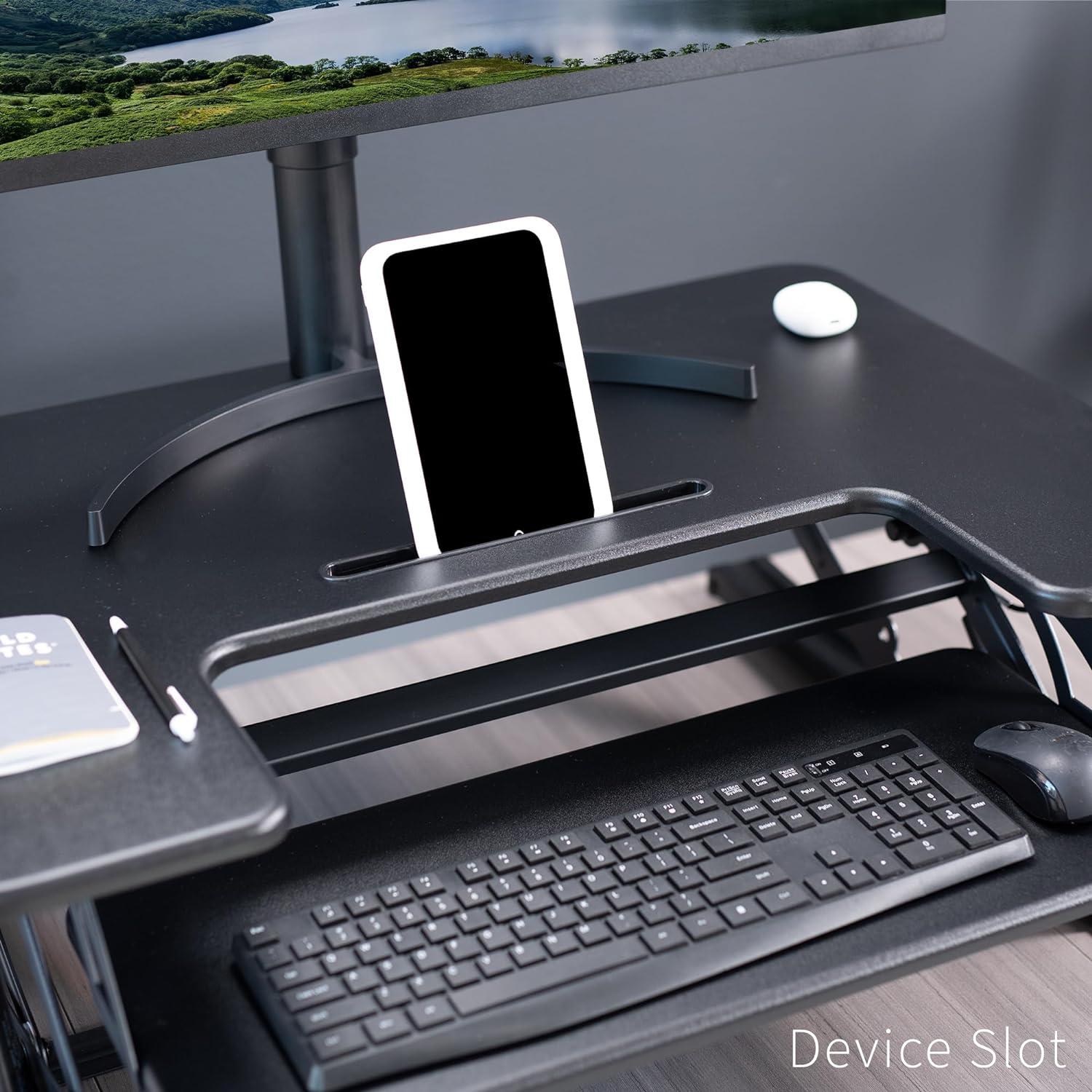 Escritorio Elevable VIVO Ajustable 81.3 cm Negro DESK-V000VS