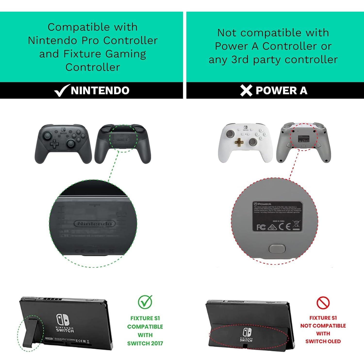 Soporte Fixture S1 para Nintendo Switch y Pro Controller