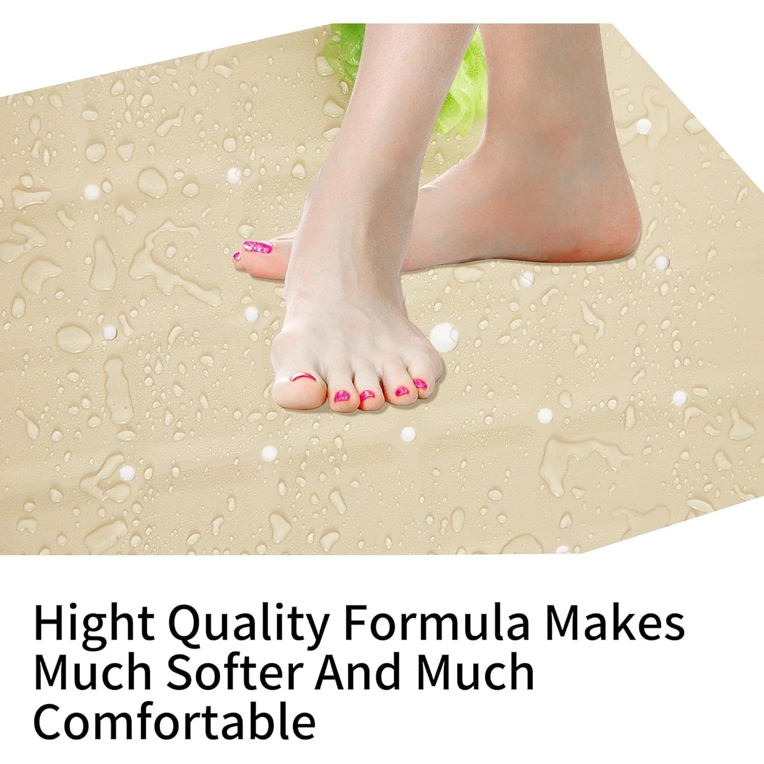 Alfombra de Ducha Antideslizante Webos 53x53 cm Beige