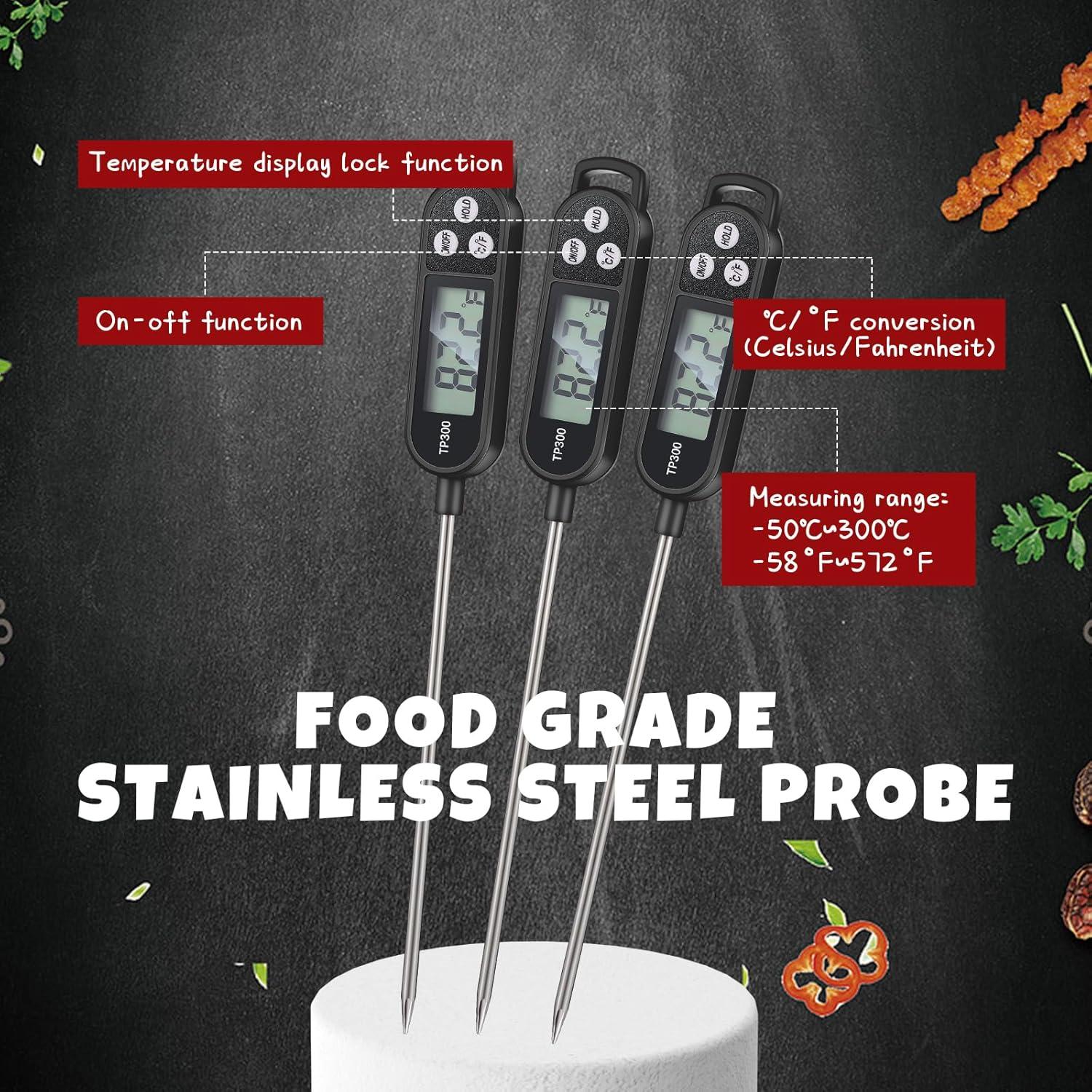 6 Termómetros Digitales de Carne Copkim 24.5 cm Impermeables