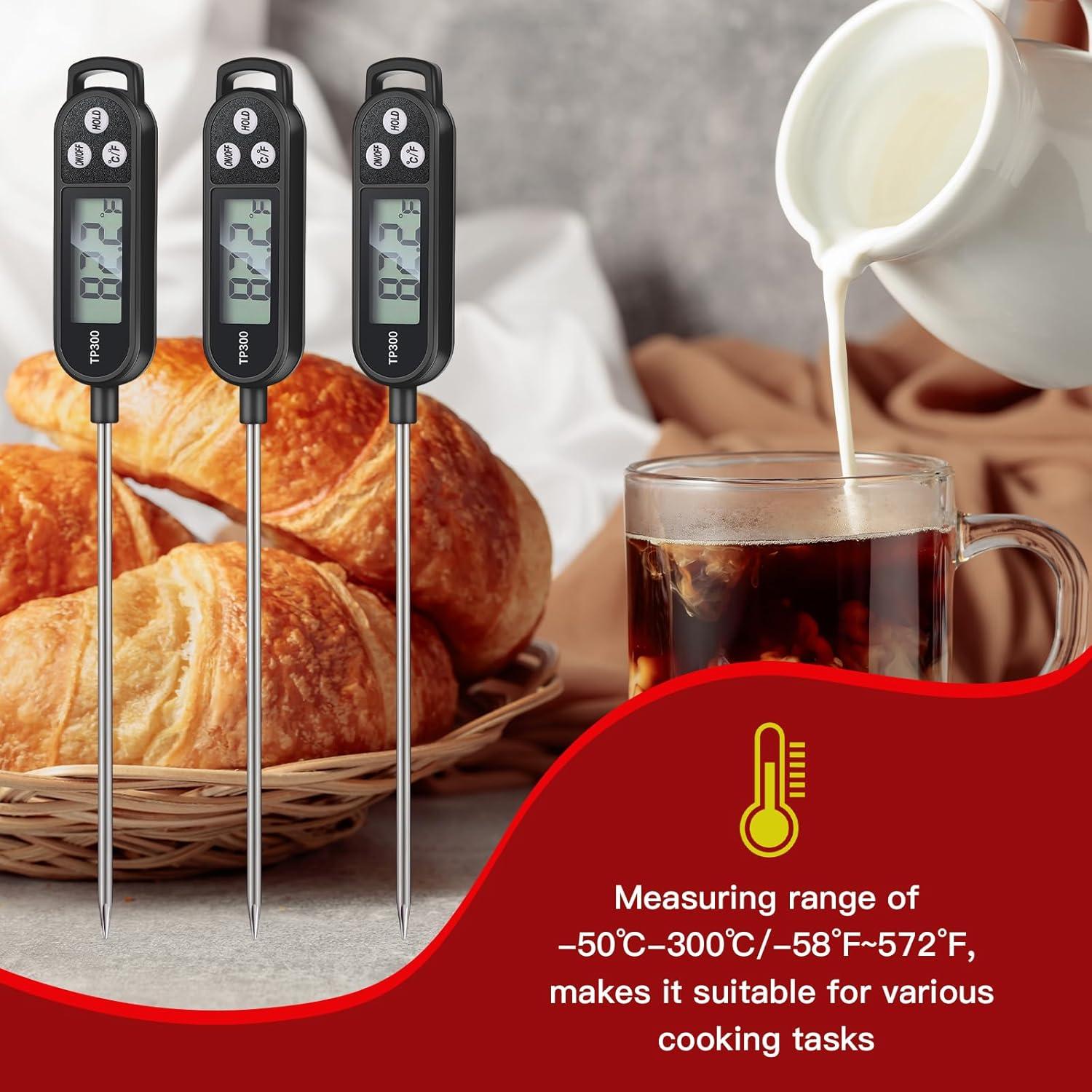 6 Termómetros Digitales de Carne Copkim 24.5 cm Impermeables