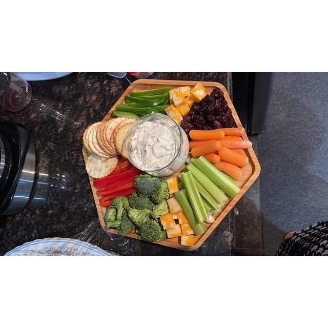 Set de Bandejas de Bambú PAFREWOG 42x30cm con Mango