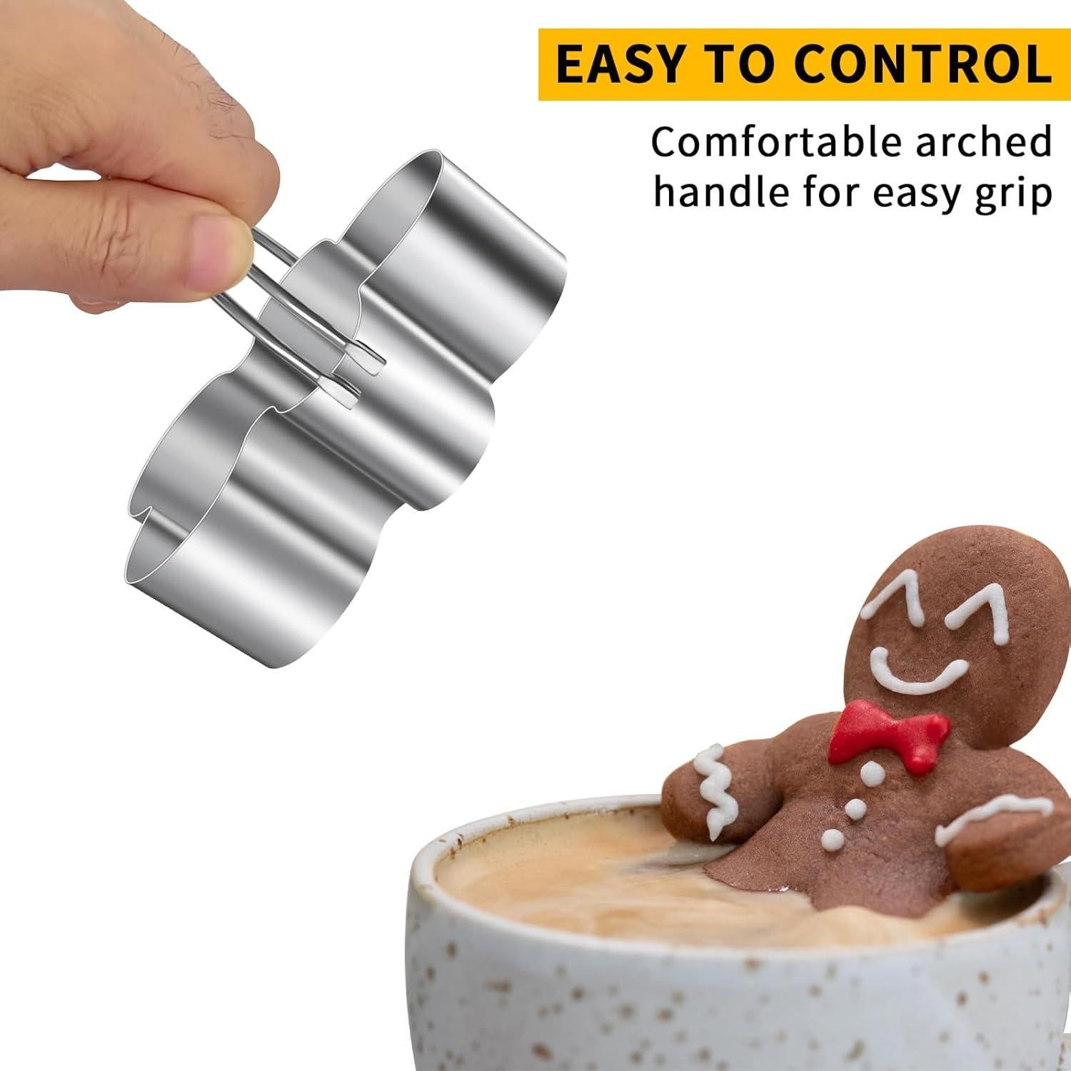 Juego de Cortadores de Galletas Navidad ALLTOP 5 Piezas Acero Inoxidable