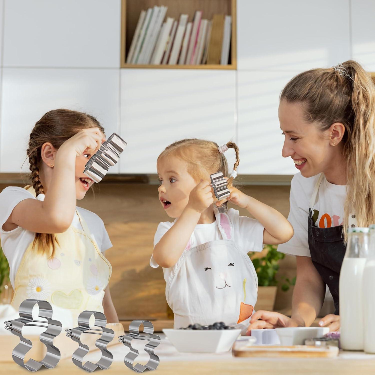 Juego de Cortadores de Galletas Navidad ALLTOP 5 Piezas Acero Inoxidable