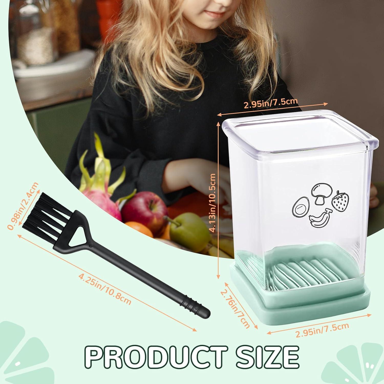 Cortador de Frutas HOIRIX Rojo con Placa de Presión 10.6 cm