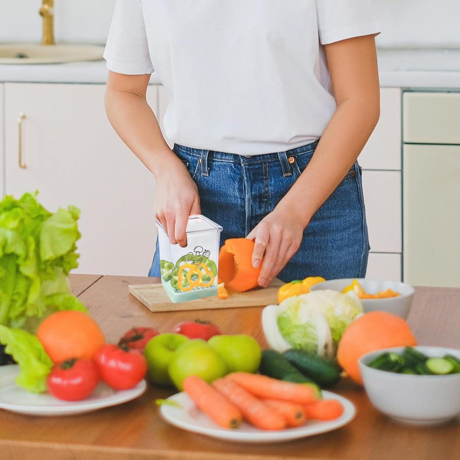 Cortador de Frutas HOIRIX Rojo con Placa de Presión 10.6 cm