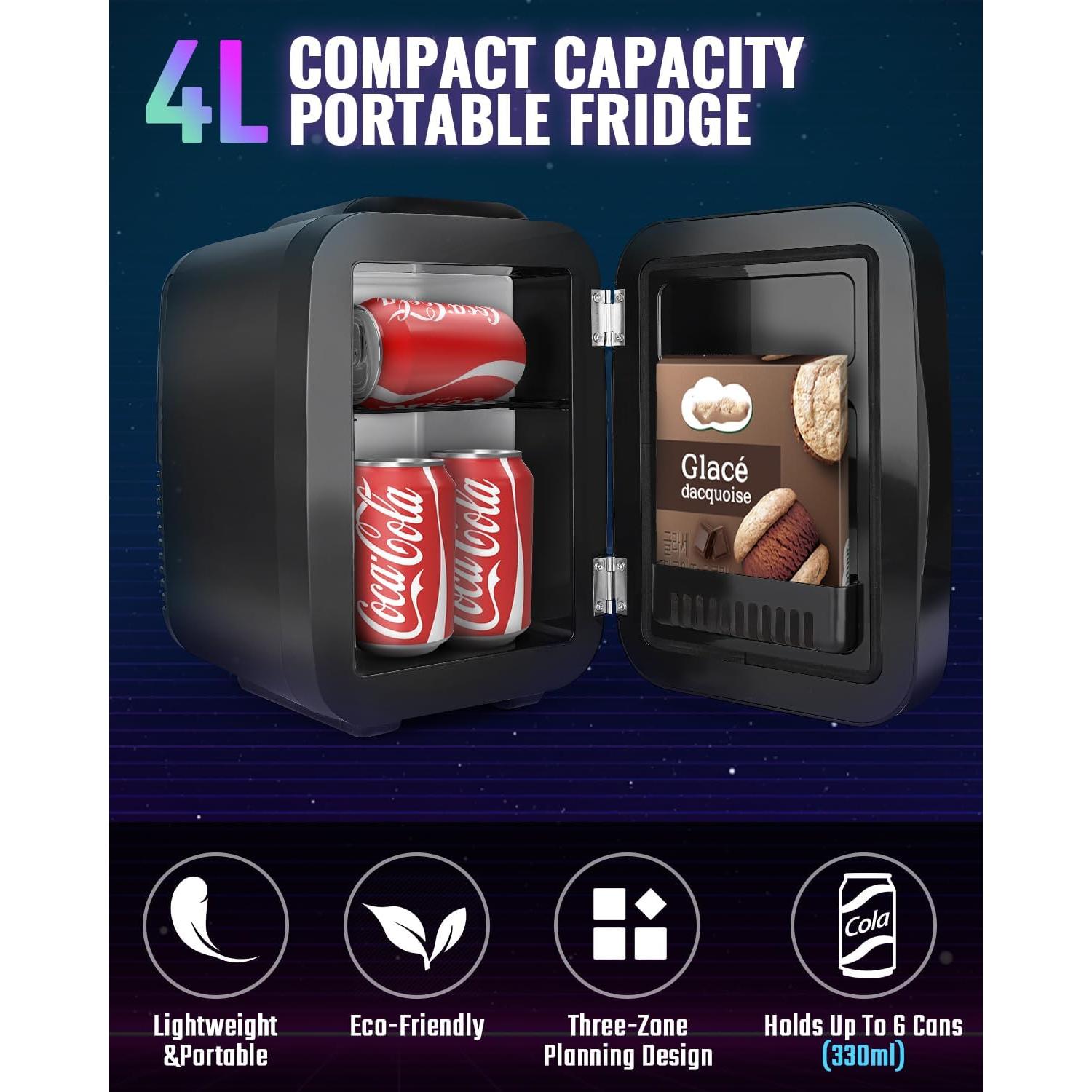 Mini Nevera Portátil FANSEXPERT 4L con Luz LED Ajustable