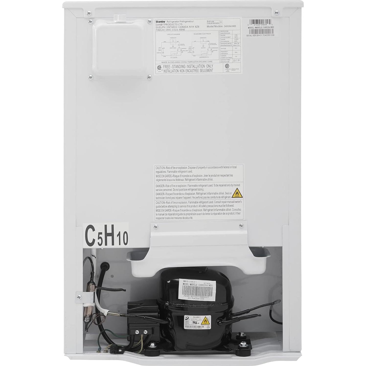 Mini Nevera Compacta Danby Designer 73L Blanca E-Star