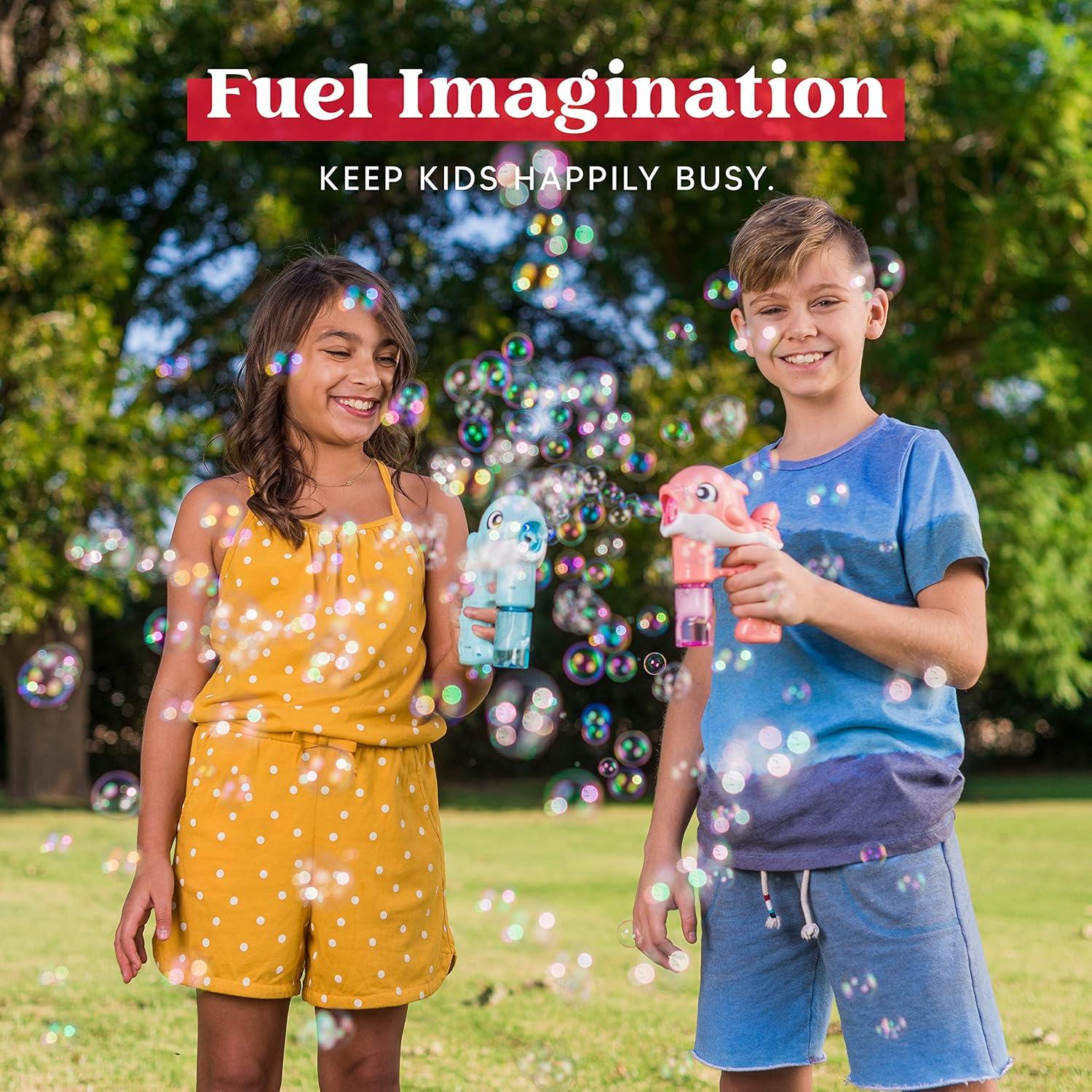 Kit de Pistolas de Burbuja Joyin 2 Unidades con Soluciones