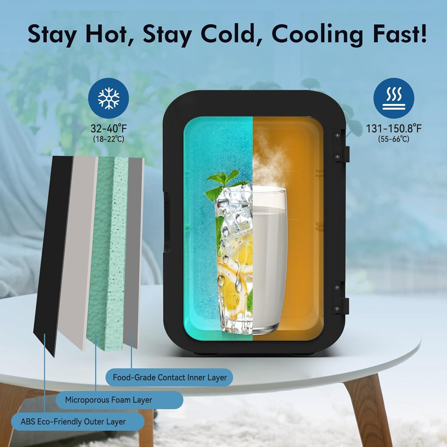 Mini Nevera CALEN Pro-001 6L Portátil para Comida y Bebidas