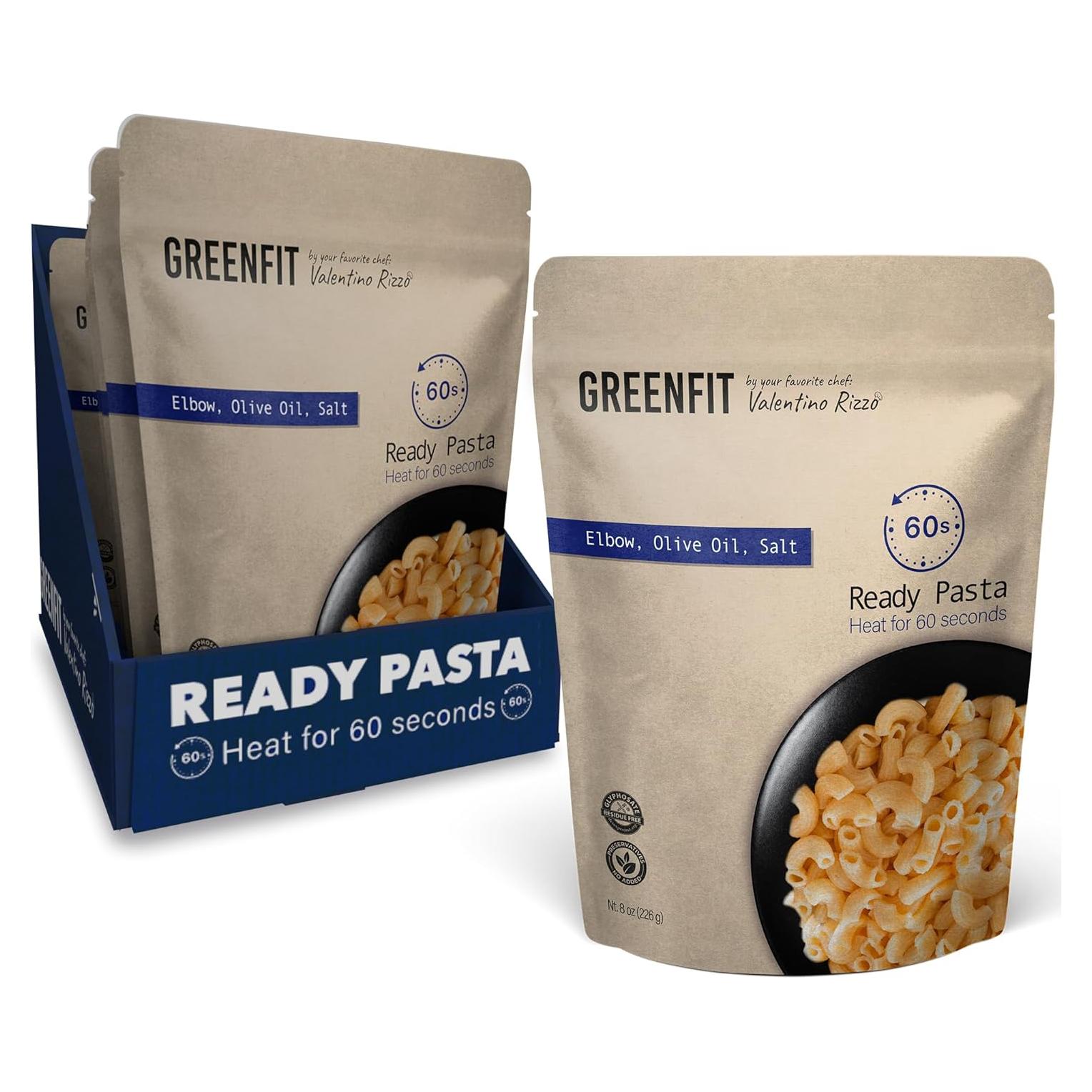Pasta lista para comer Greenfit 1360g - Codo - Apta microondas