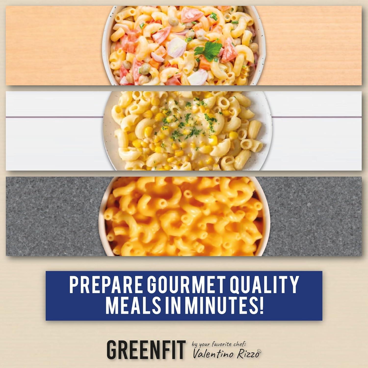 Pasta lista para comer Greenfit 1360g - Codo - Apta microondas