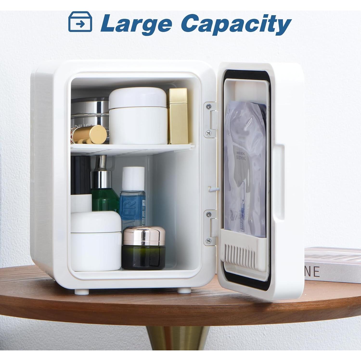 Mini Refrigerador de Belleza Iceblue 4L con Espejo LED Blanco