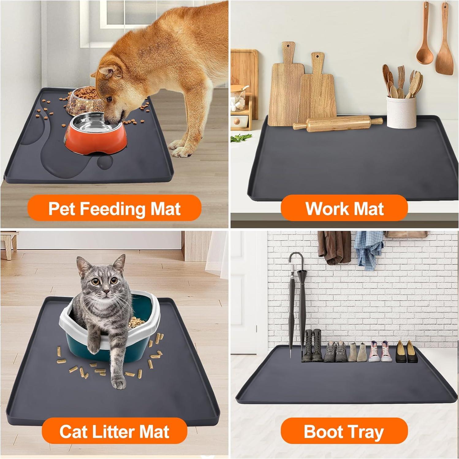 Alfombrilla de Silicona para Mini Nevera VANPET 61x61cm Negra