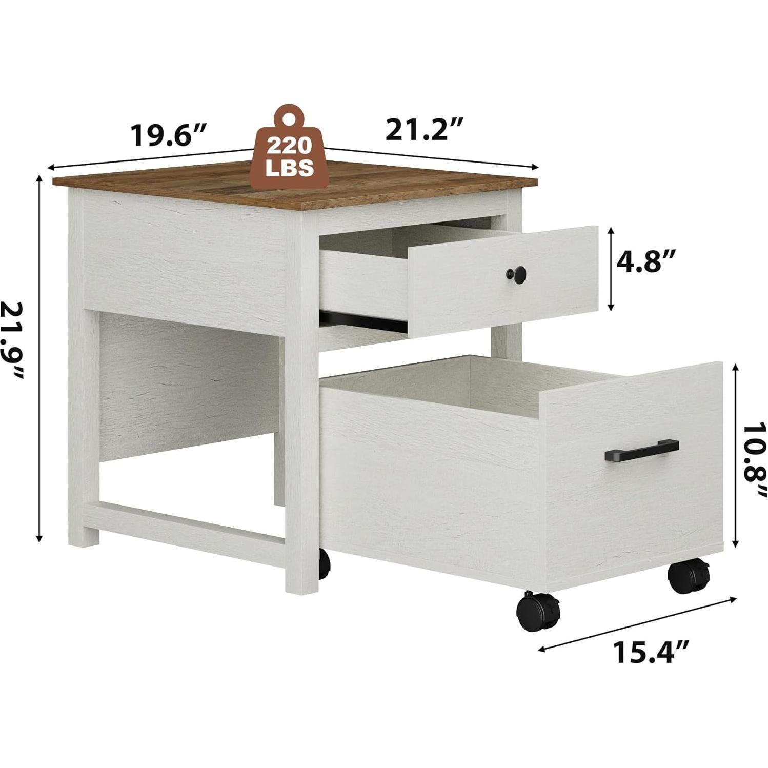 Soporte para Mini Nevera Rresyet FS03 con Cajón Móvil Blanco