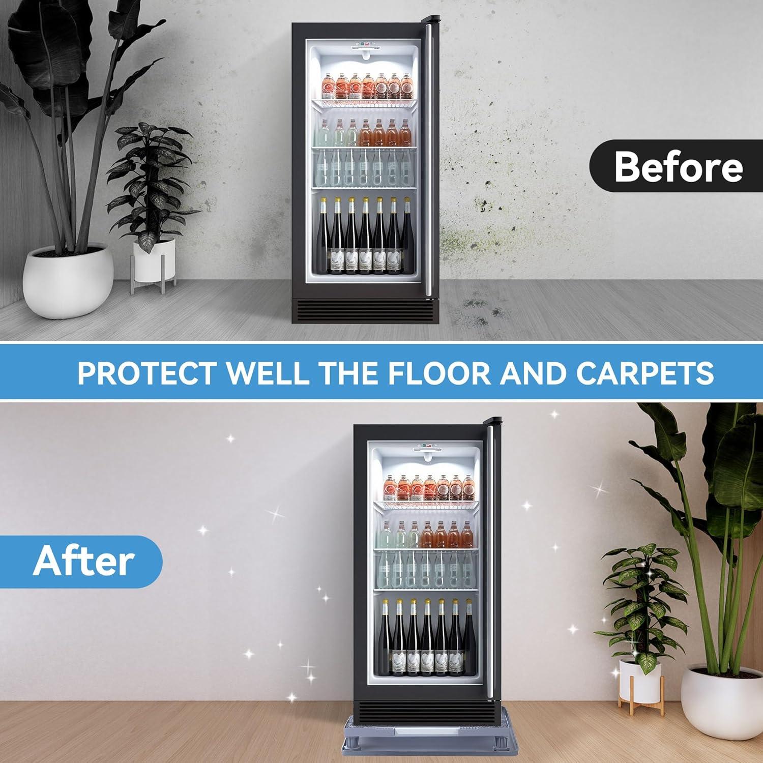 Soporte Ajustable para Mini Nevera Saillong con Bandeja de Goteo